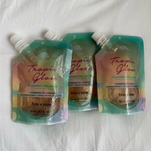 TREE HUT TROPICAL GLOW FOAMING GEL WAS BULK OF THREE